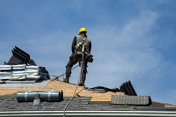 Professional Flat Roof Repair technician working in Grover, CO